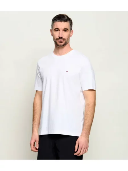 Tricou Tommy Hilfiger tricotate alb