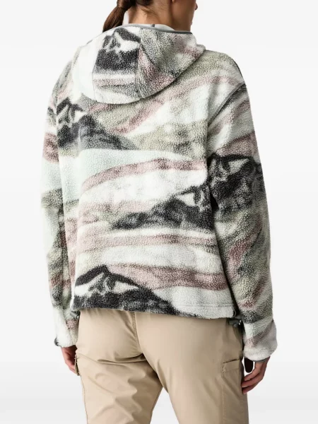 Fleece hoodie Columbia με σχέδιο λευκό