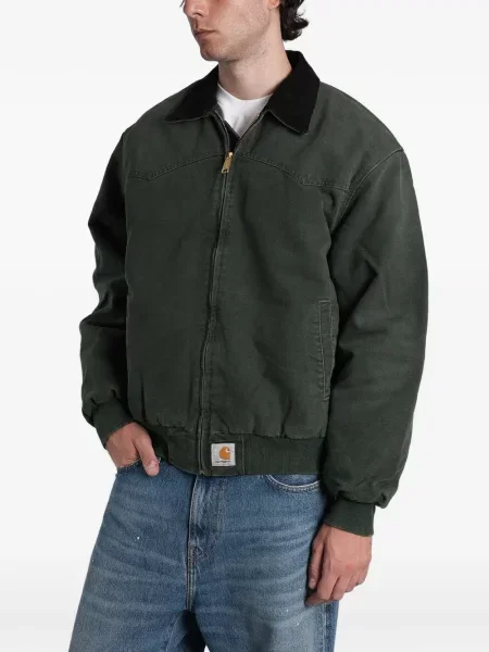 Geacă Carhartt Wip cu autograf verde