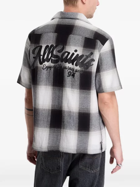 Košeľa Allsaints sivá