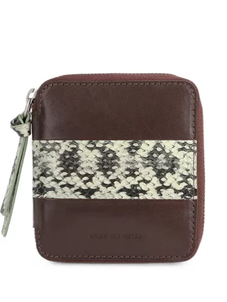 Portofel Dries Van Noten din piele maro
