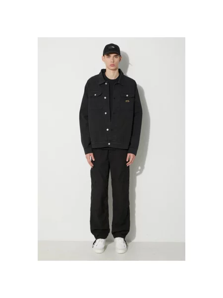 Stan Ray kurtka jeansowa TRUCKER JACKET LINED przejściowa czarny