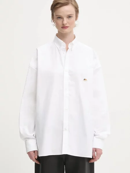 Fiorucci cămașă din Angel Patch Relaxed Fit cu guler clasic relaxed alb