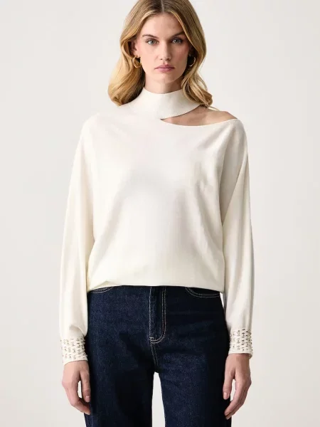 Marciano by Guess sweter z dodatkiem wełny ROMINA beżowy