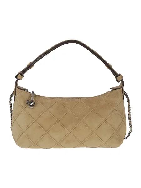 Torebka Tory Burch zamszowa szara