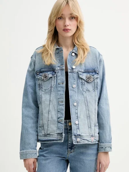 Guess kurtka jeansowa ANNA niebieska