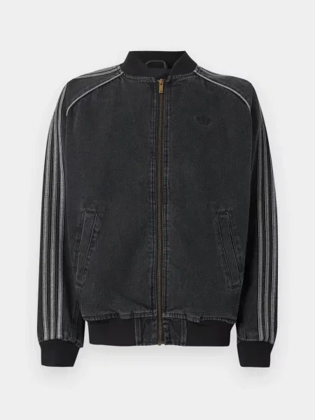 ADIDAS ORIGINALS Átmeneti dzseki SST szürke farmer fekete