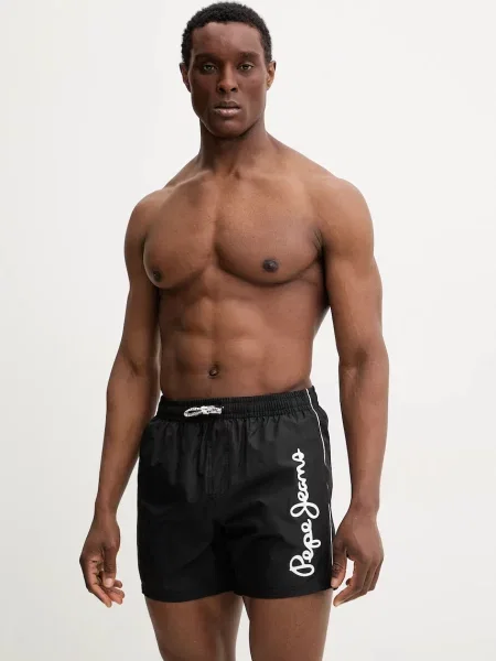 Kopalne kratke hlače Pepe Jeans LOGO SWIMSHORT črna