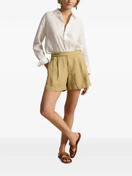 Ριγέ δερμάτινος κάλτσες Polo Ralph Lauren με κορδόνι μαύρο