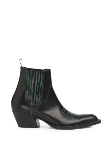Botine Marni din piele negru