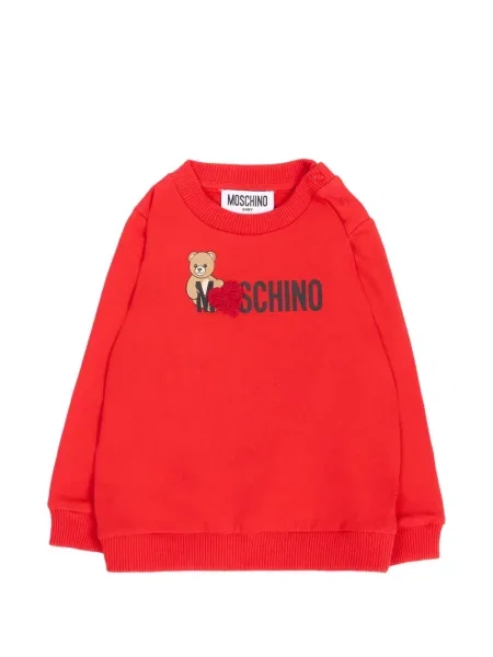 Sweter dziecięcy Moschino czerwony