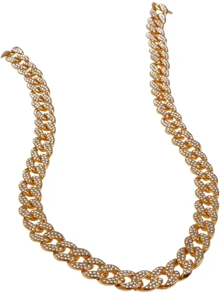 Palton Urban Classics Accessoires cu strasuri alb