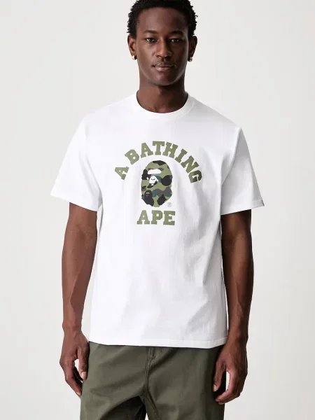 A Bathing Ape Camo College tricou din pentru bărbați