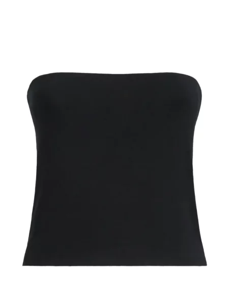 Top Brunello Cucinelli z dżerseju czarny