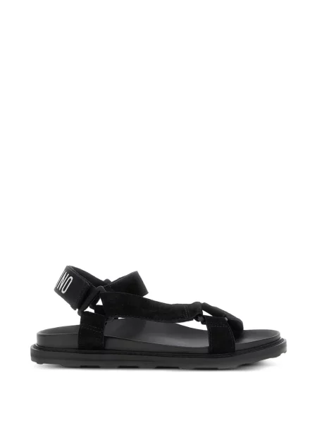 Sandale Moschino cu imagine cu bretele negru
