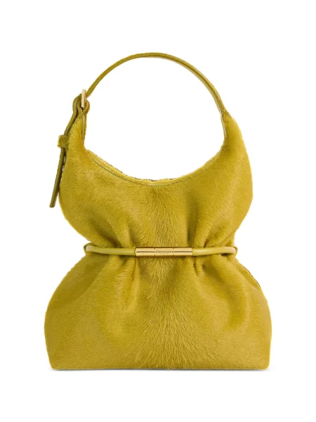 Geantă Balmain din piele verde