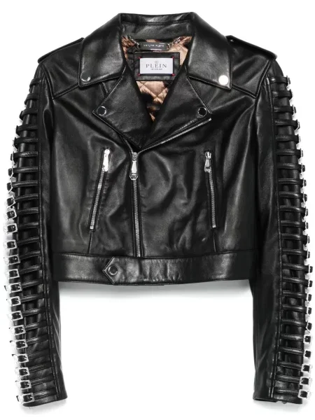 Geacă Philipp Plein cu cataramă de cristal negru