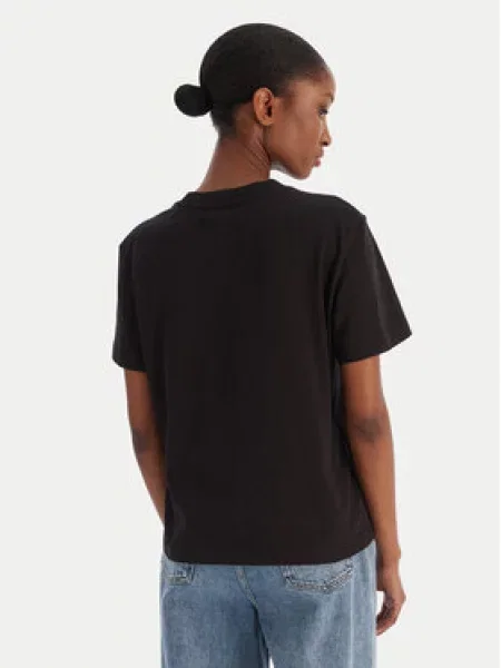 Klasické tričko Calvin Klein Jeans s autogramom čierna