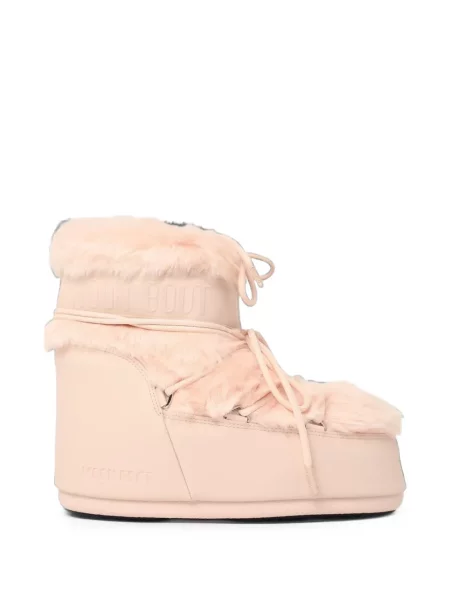 Botine Moon Boot cu blană roz