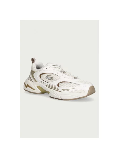 Sneakersy Lacoste skórzane beżowe