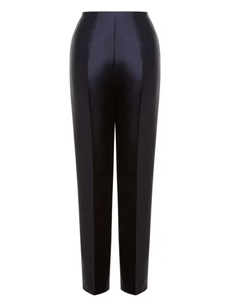 Pantaloni Alberta Ferretti din satin albastru
