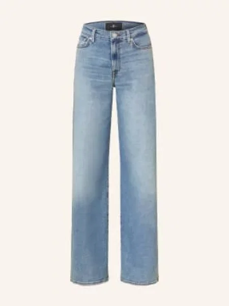 7 For All Mankind Džíny S Širokými Nohavicemi Lotta oceanstone