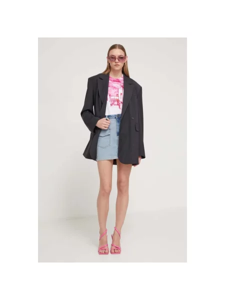Desigual spódnica jeansowa RÍMINI niebieska