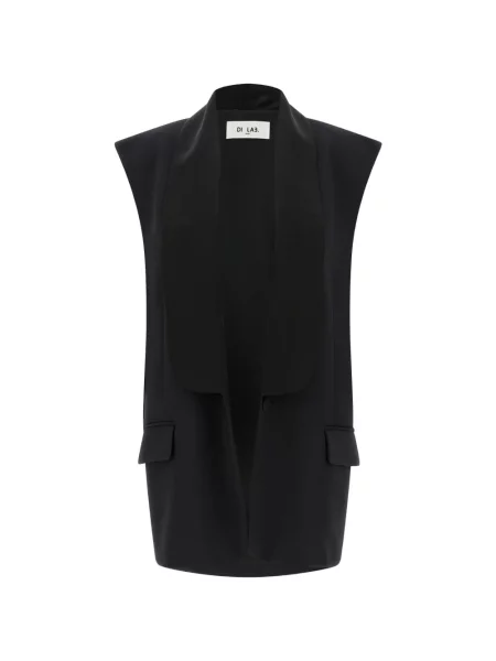 Kołnierzykowy kamizelka Di.la3 Pari' czarna