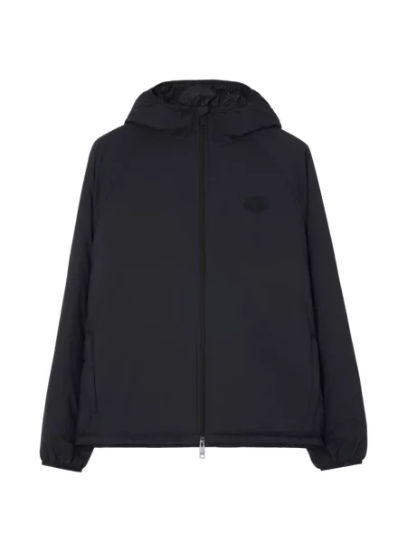 Geacă Burberry cu glugă negru