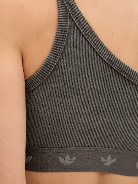 Топ adidas Originals RIB BRA коричневий