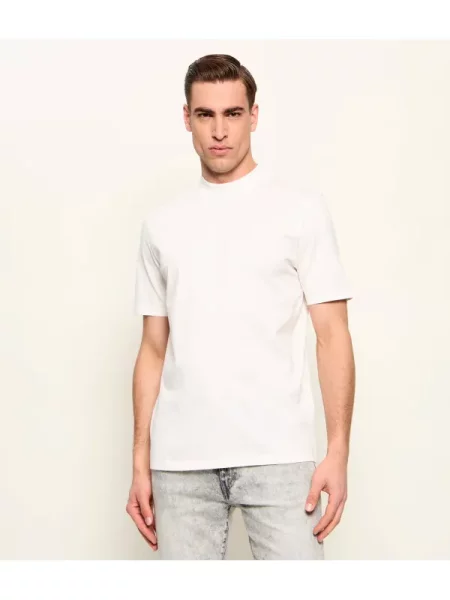 HUGO Tricou Dimersom alb