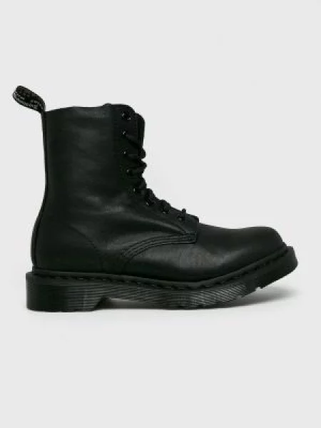 Шкіряні черевики Dr. Martens Pascal MONO на плоскому ходу чорний