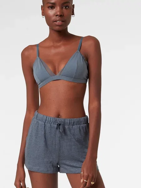 Льняная пижама Etam синяя