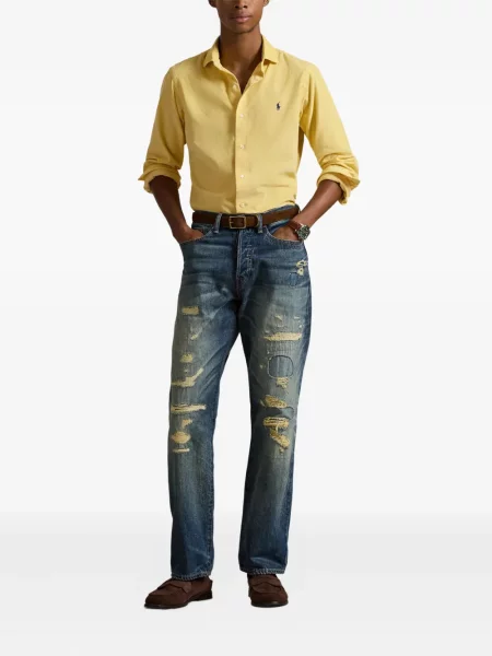 Șosete Polo Ralph Lauren cu 5 buzunare cu broderie tricotate albastru