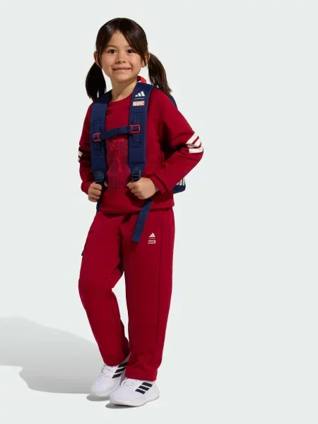 Дитячий Спортивний костюм adidas Marvel перероблений бордовий