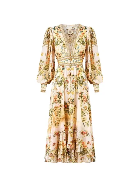 Rochie maxi Camilla de mătase