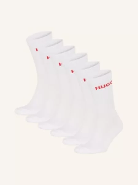 Hugo Ponožky Sada 6 Párů white bílé