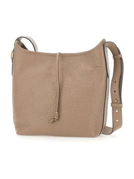 Torebka crossbody Gianni Chiarini skórzana beżowa
