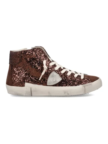 Buty do tenisa Philippe Model skórzane do tenisa brązowe