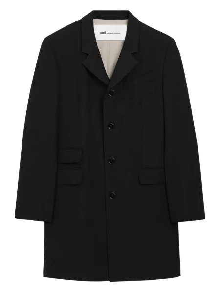 Palton Ami Paris cu un singur rând de nasturi negru