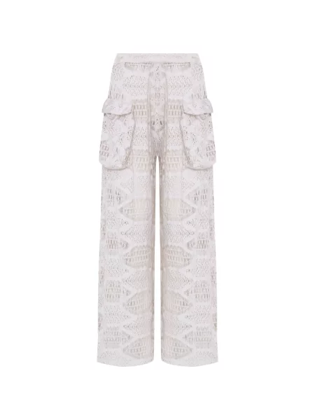 Pantaloni Amir Slama alb