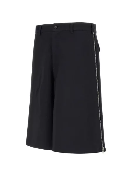 Kratke hlače Comme Des Garçons Shirt s herringbone uzorkom crna