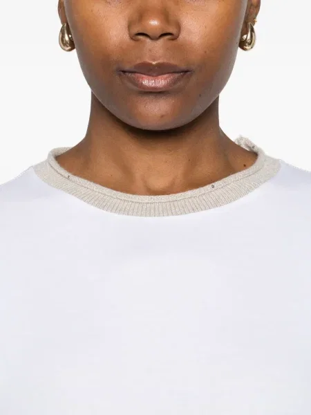 Tricou Gran Sasso lung alb