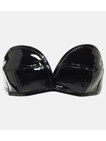 Top Dolce&gabbana z dżerseju bez ramiączek czarny