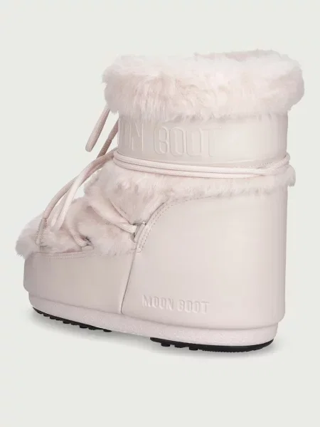 Moon Boot MB ICON LOW FAUX FUR hócsizma női rózsaszín
