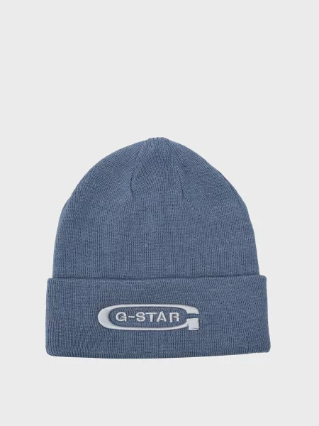 Длинная шапка G-star Raw голубая