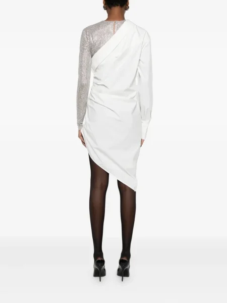 Rochie Giuseppe Di Morabito drapată de costum alb