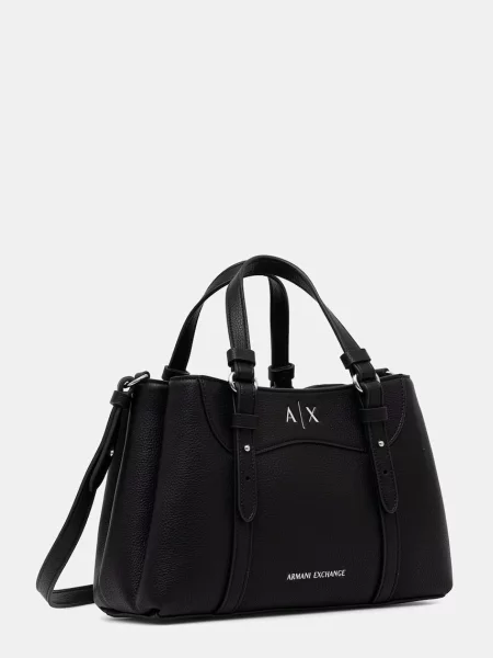 Rucsac Armani Exchange din piele negru