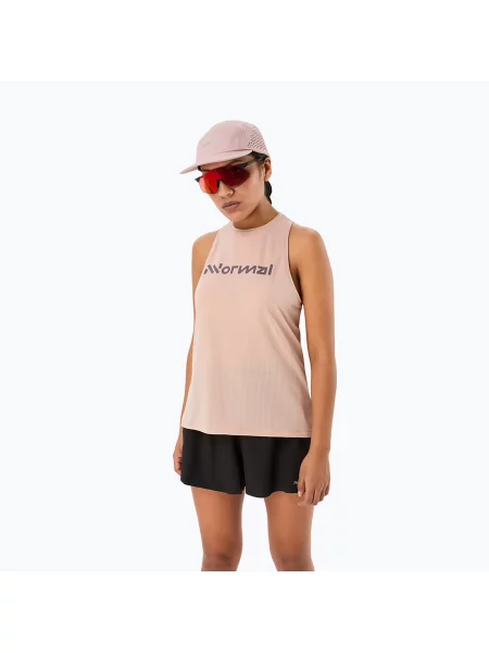 Koszulka do biegania NNormal Race Tank dusty pink różowa