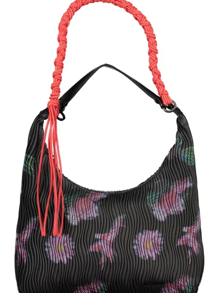Desigual Geantă de umăr verde / roz alb negru